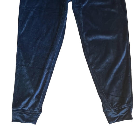NEW House of Harlow 1960 Black Velvet Velour Jogger Sweat Pants - XL - Picture 5 of 14